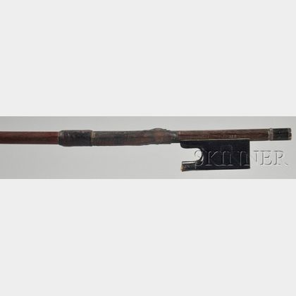 Silver Mounted Violin Bow, H.R. Pfretzschner