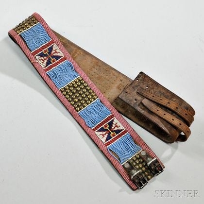 Beaded top indian belt