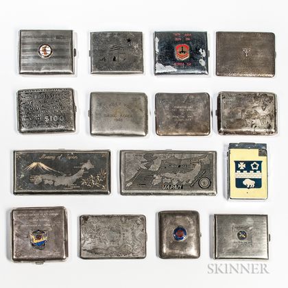 Group of Korean War-era Cigarette Cases