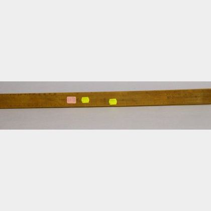 Early 19th Century Wooden Calculating Ruler