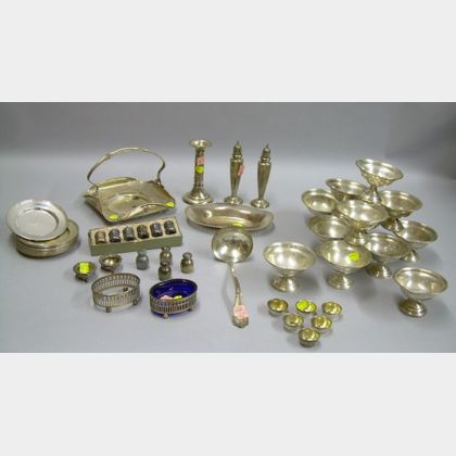 Forty Sterling Silver Tableware and Items