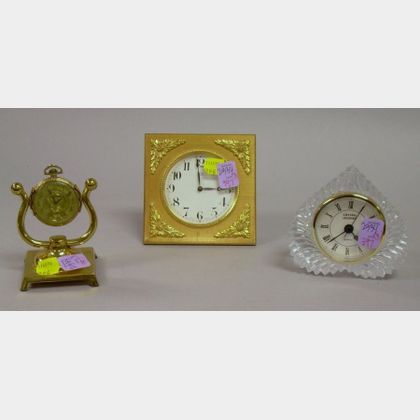 Three Table Timepieces. 