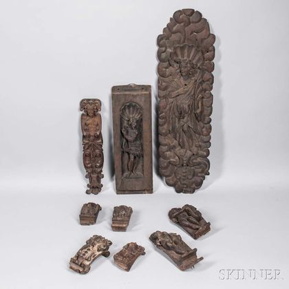 Group of Continental Carved Architectural Fragments