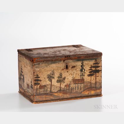 Rufus Porter Attributed Paint-decorated Box