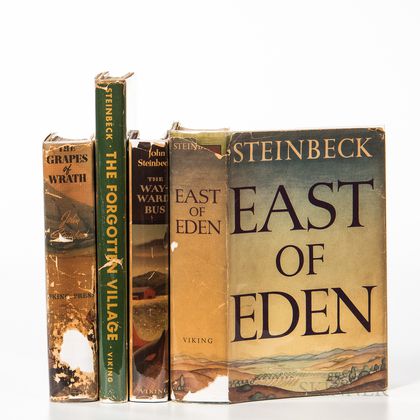Steinbeck, John (1902-1968) Four First Edition Works.
