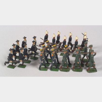Britains Lead Soldiers Nos. 143, 216, 1284, and 1603