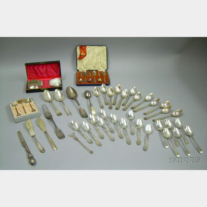 Approximately Fifty-two Pieces of Assorted Sterling Silver Flatware