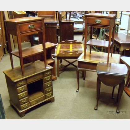 Seven Small Pieces of Assorted Reproduction Furniture