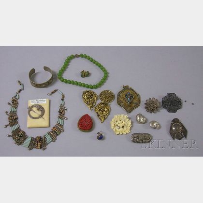 Group of Silver and Ethnic Jewelry
