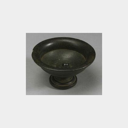 Carved Steatite Pedestal Bowl
