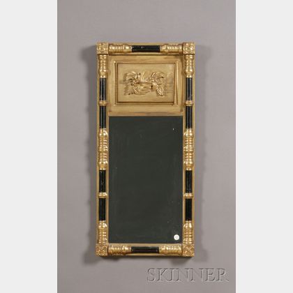 Classical Gilt and Ebonized Split-baluster Mirror