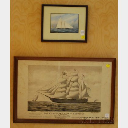 Two Framed Prints of Sailboats