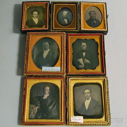 Seven Daguerreotypes Portraits of Ministers