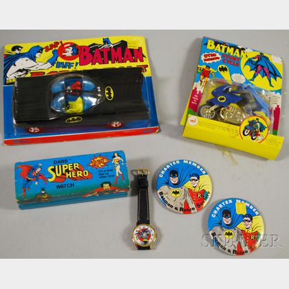 Sold at auction Group of Vintage Batman Toys and Collectibles