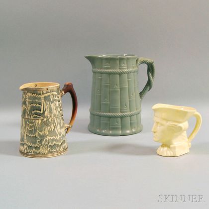 Three Ceramic Pitchers