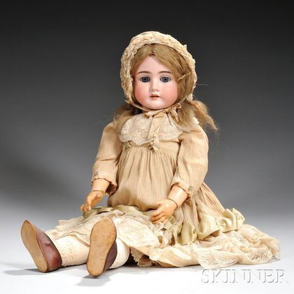 Large Kley & Hahn Bisque Head Girl Doll