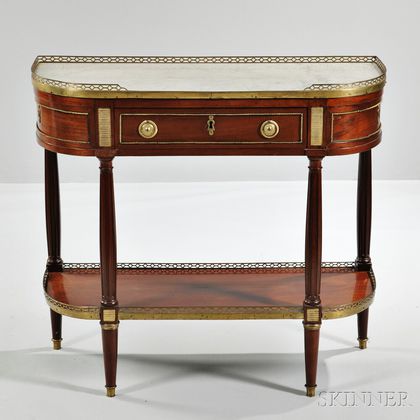 Louis XVI Ormolu-mounted Console Table