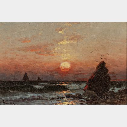 Alfred Thompson Bricher (American, 1837-1908) Sunrise at Montauk