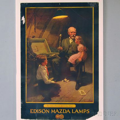Two U.S. Advertising Lithograph Posters