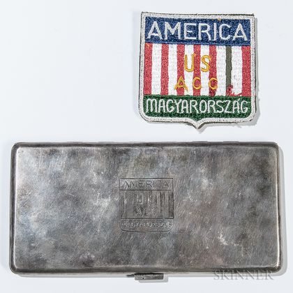 Allied Control Commission Cigarette Case and Patch