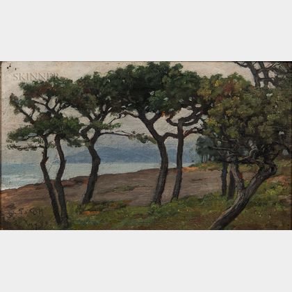 Charles Caryl Coleman (American, 1840-1928) View of Capri Looking Toward Vesuvius