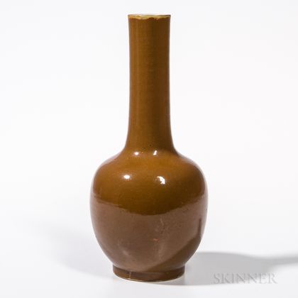 Brown-glazed Bottle Vase