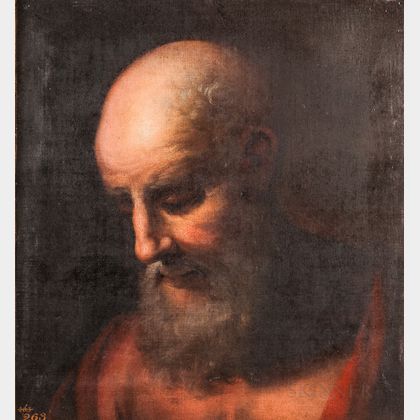 Manner of Peter Paul Rubens (Flemish, 1577-1640) Head of a Bearded Man