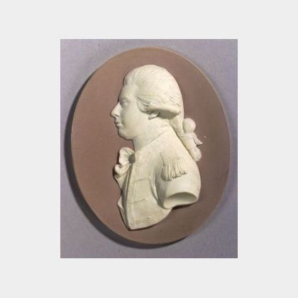 Wedgwood Lilac Jasper Dip Portrait Medallion of George IV