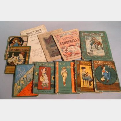 Eleven Early to Late 19th Century Children's Books