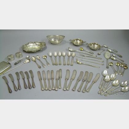 Group of Sterling Silver Flatware and Table Items