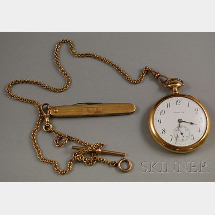 14kt Gold Hamilton Pocket Watch
