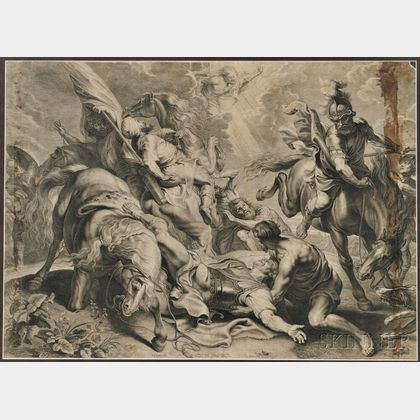 Schelte Adams Bolswert (Dutch, 1581-1659) The Conversion of Saul, After Peter Paul Rubens