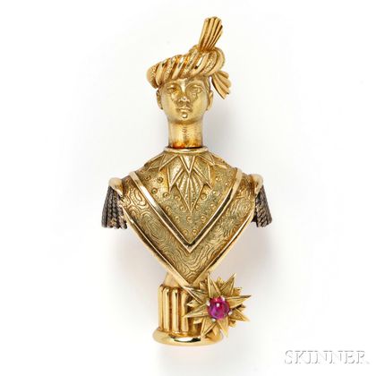 18kt Gold Perfume Bottle, Schlumberger, Tiffany & Co.