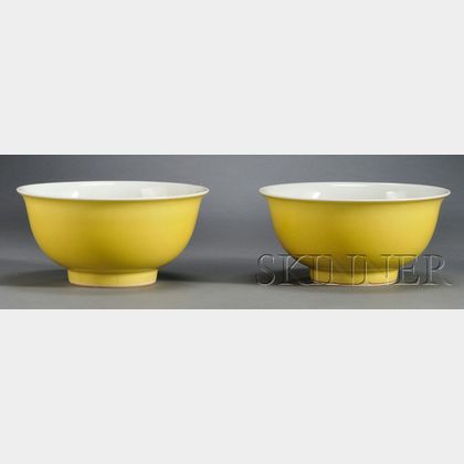 Pair of Yellow Bowls