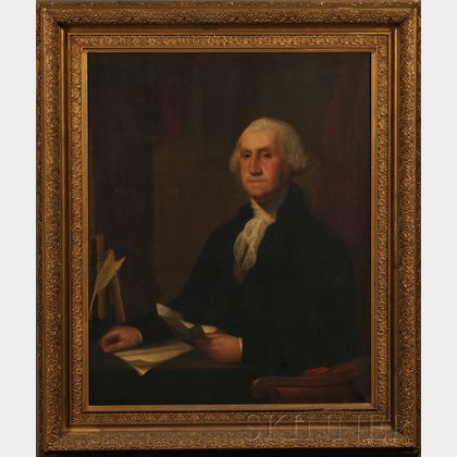 Moses Wight (Boston, 1827-1895) Portrait of George Washington.