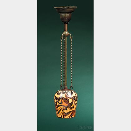 Hall Fixture Attributed to Tiffany