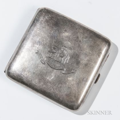 Silver Duke of Wellington Regiment Cigarette Case
