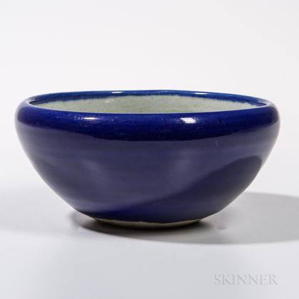 Blue-glazed Alms Bowl