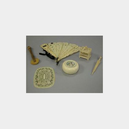 Group of Small Carved Ivory Items