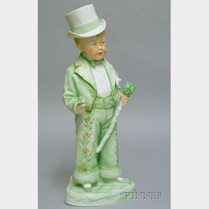 Heubach Bisque Figure of a Boy in Top Hat