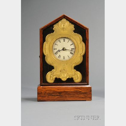Rosewood Shelf Clock by Chauncey Jerome