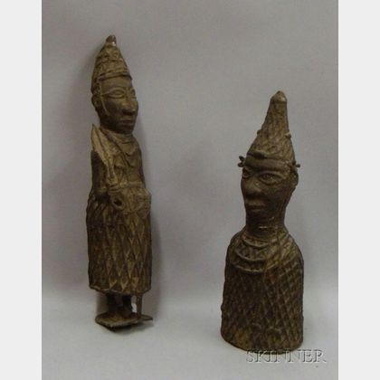 Two Benn-style Bronze Figures
