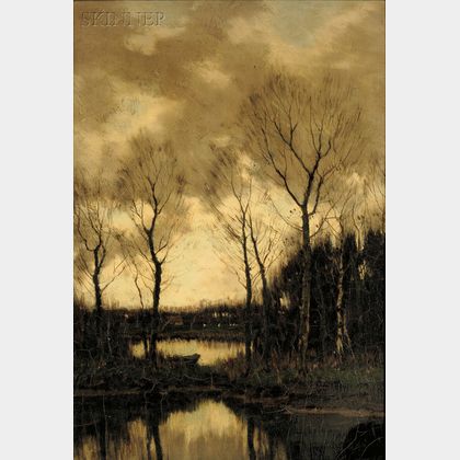 Arnold Marc Gorter (Dutch, 1866-1933) Landscape at Dusk