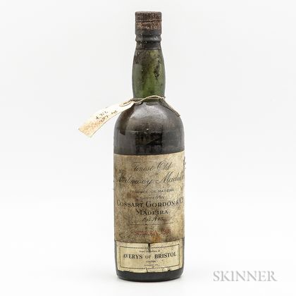 Cossart, Gordon & Co. (Averys) Malmsey Madeira Solera 1808, 1 bottle 