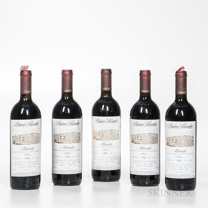 Ceretto Barolo Prapo 1985, 5 bottles 