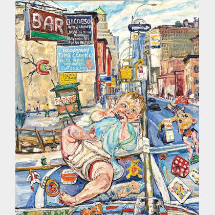 Phillip Sherrod (American, b. 1935) Bar Baby and Sixth Avenue