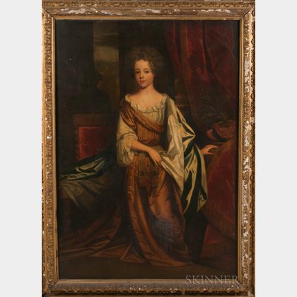 British School, 19th Century Portrait of Miss Frances Jennings (1647-1730),Later Frances Talbot, Countess of Tyrconnel