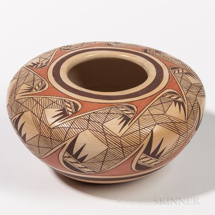 Contemporary Hopi Pottery Seed Jar