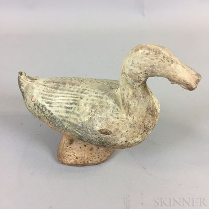 Pottery Figure of a Duck