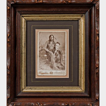 Cabinet Card Photograph of a Comanche Warrior